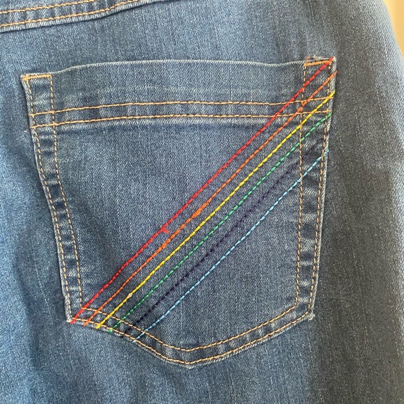 Blue 70s flare jeans - Picture 3 of 5